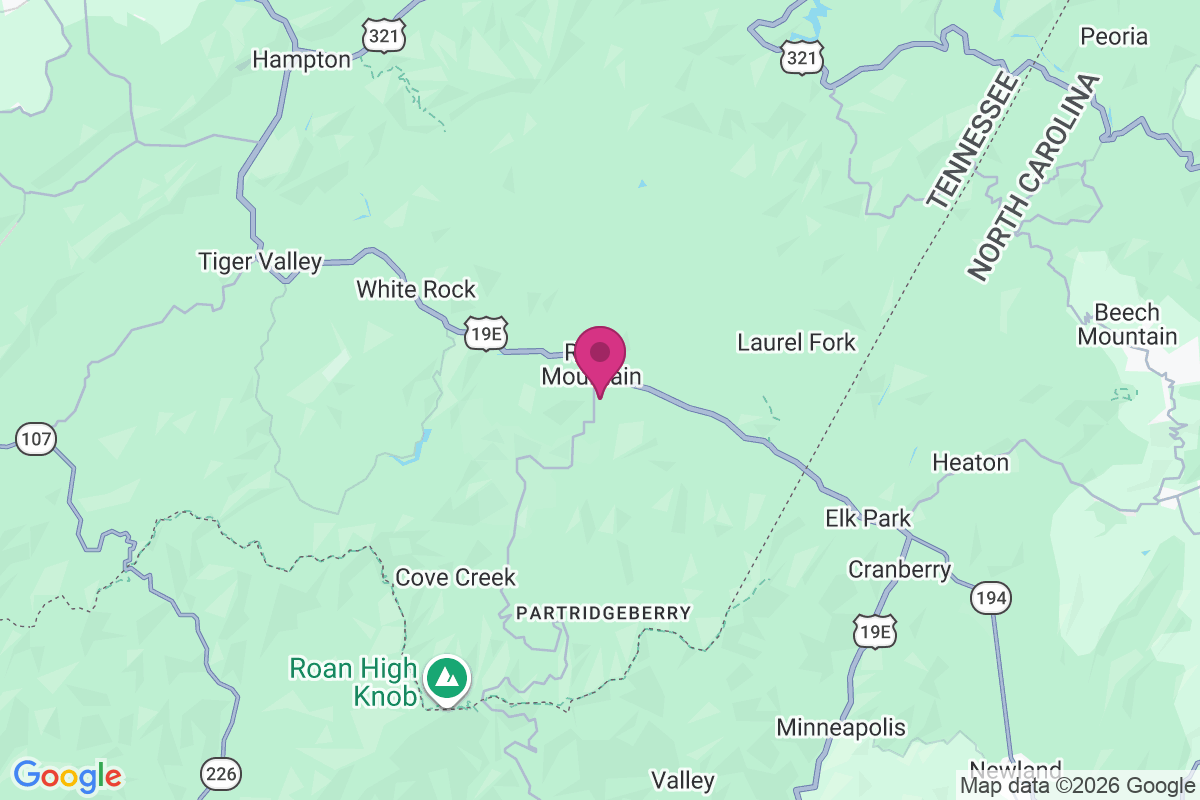Carte de Roan Mountain