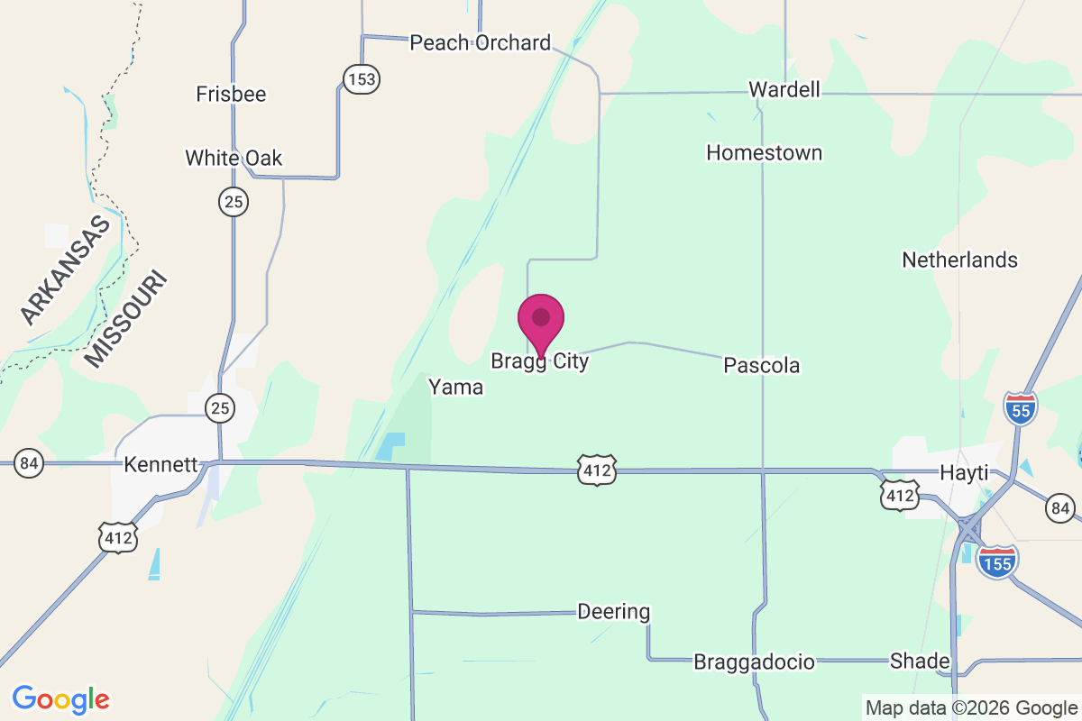 Carte de Bragg City