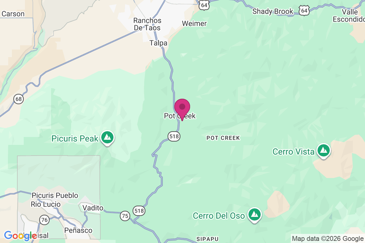Carte de Pot Creek