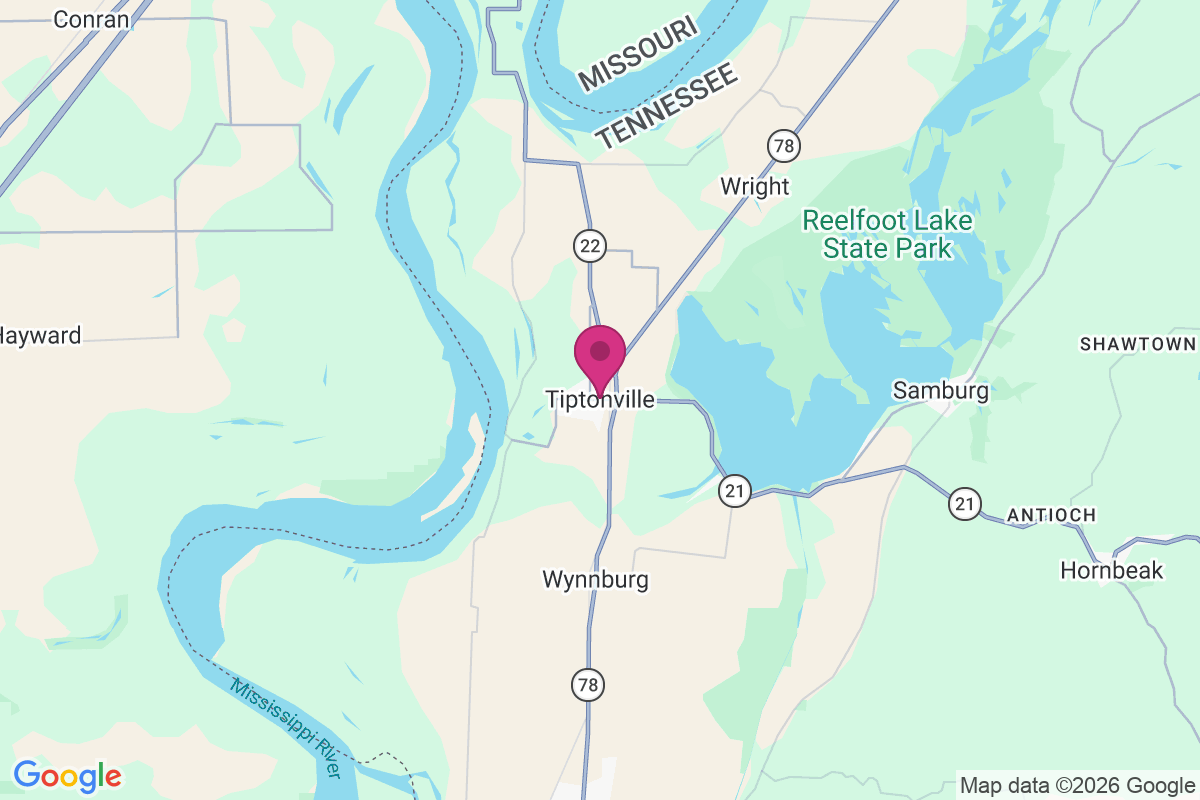 Carte de Tiptonville