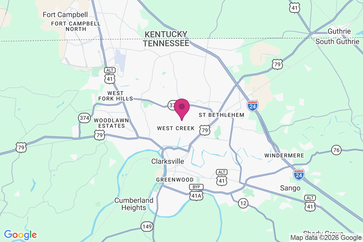 Carte de Clarksville