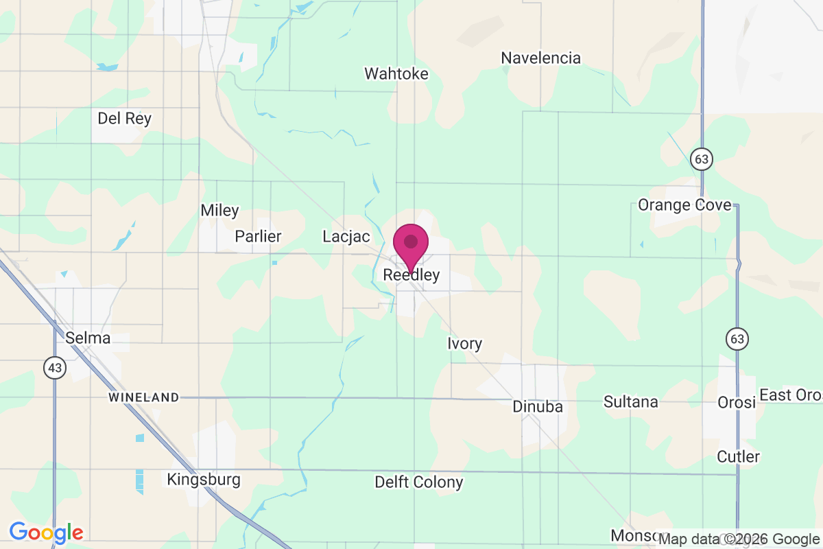 Carte de Reedley