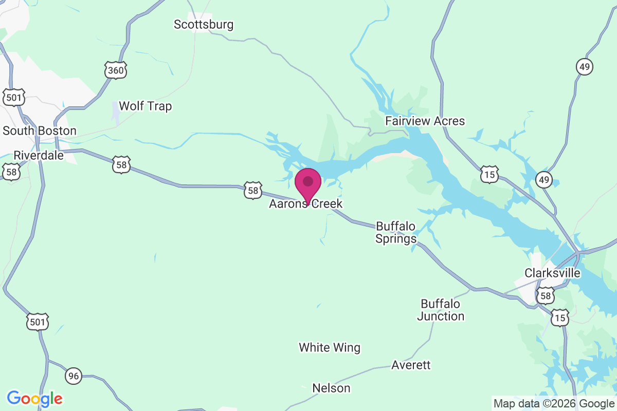 Carte de Aarons Creek