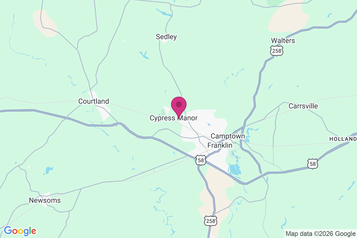 Carte de Cypress Manor