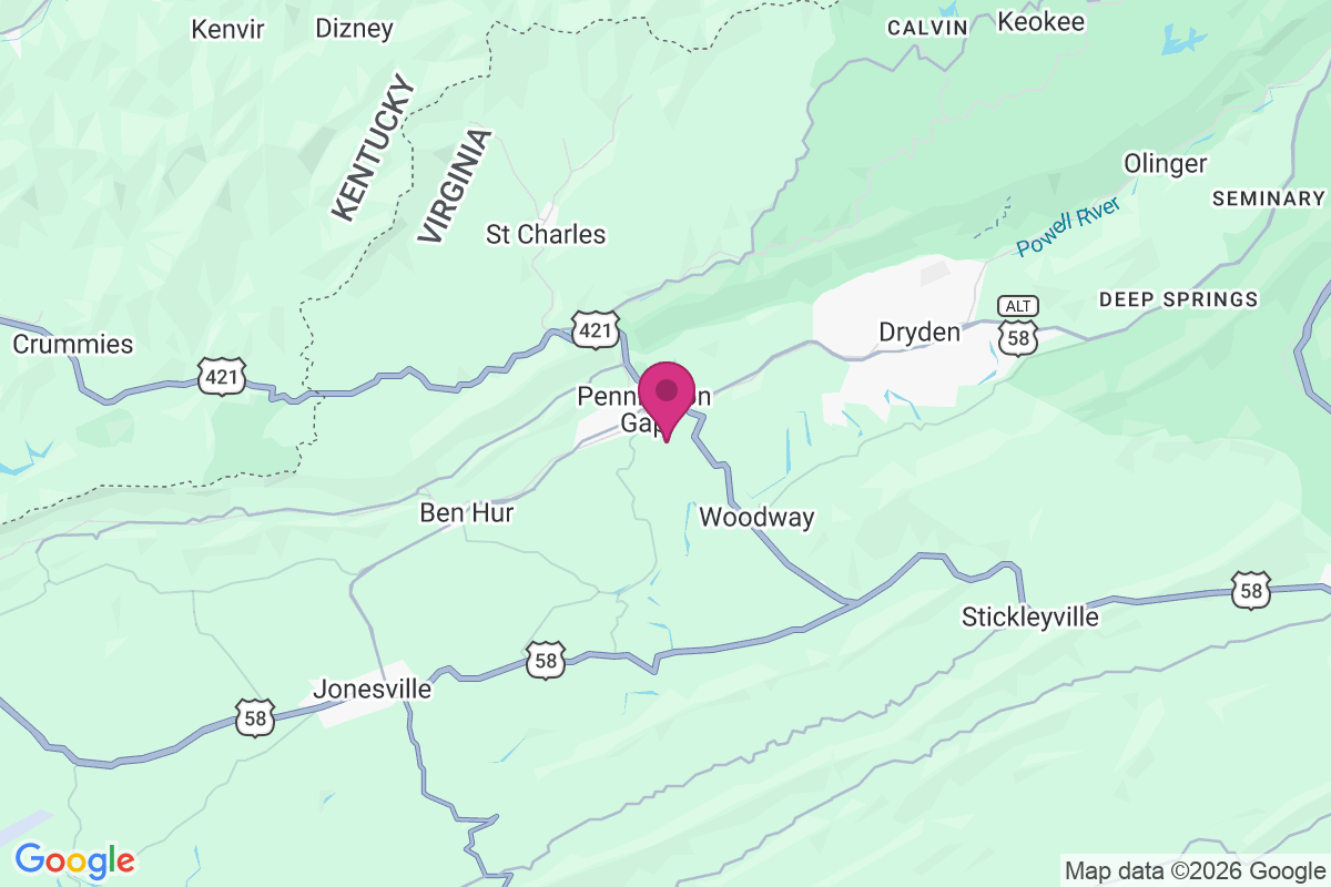 Carte de Pennington Gap