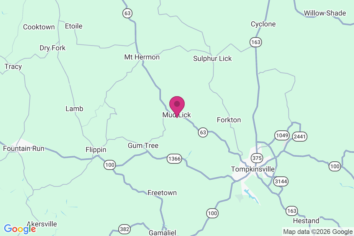 Carte de Mud Lick