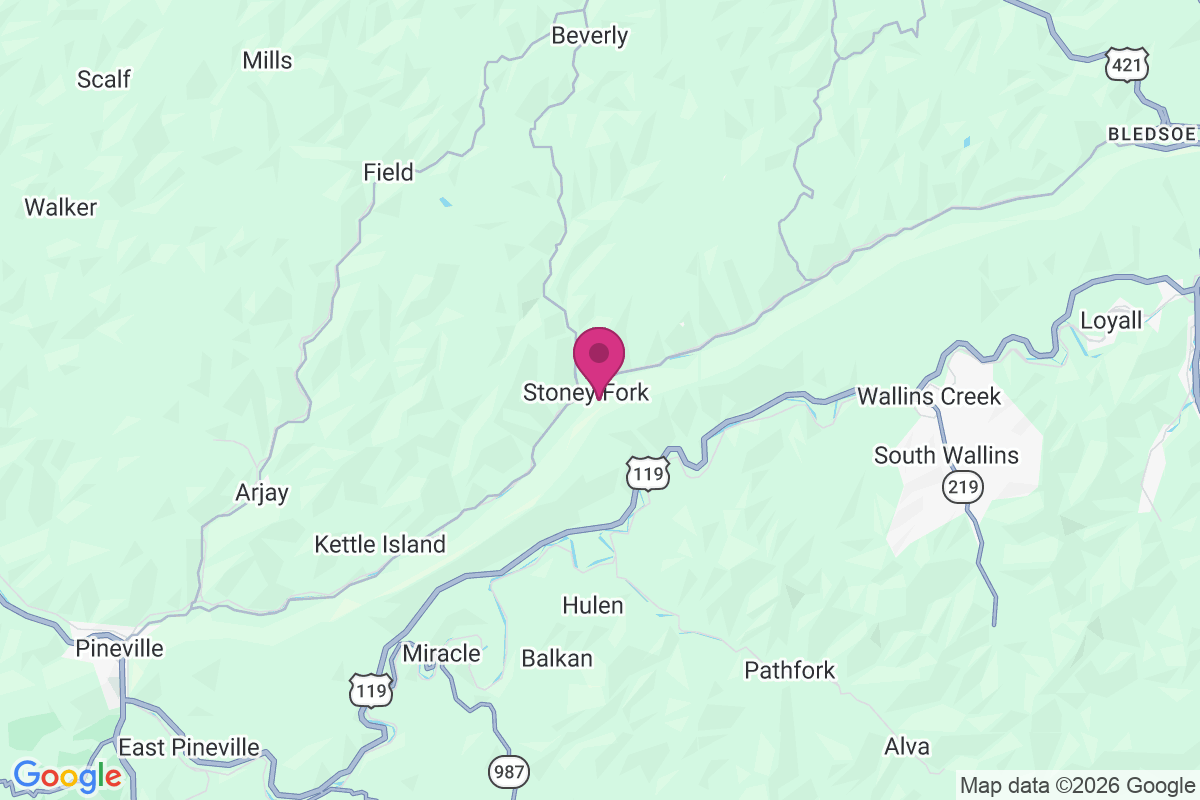 Carte de Stoney Fork