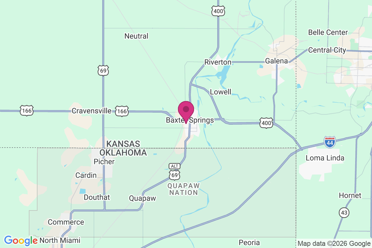 Carte de Baxter Junction