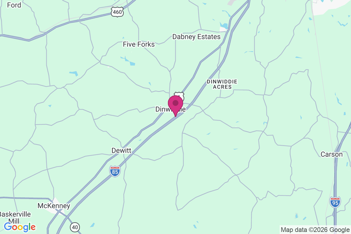 Carte de Dinwiddie
