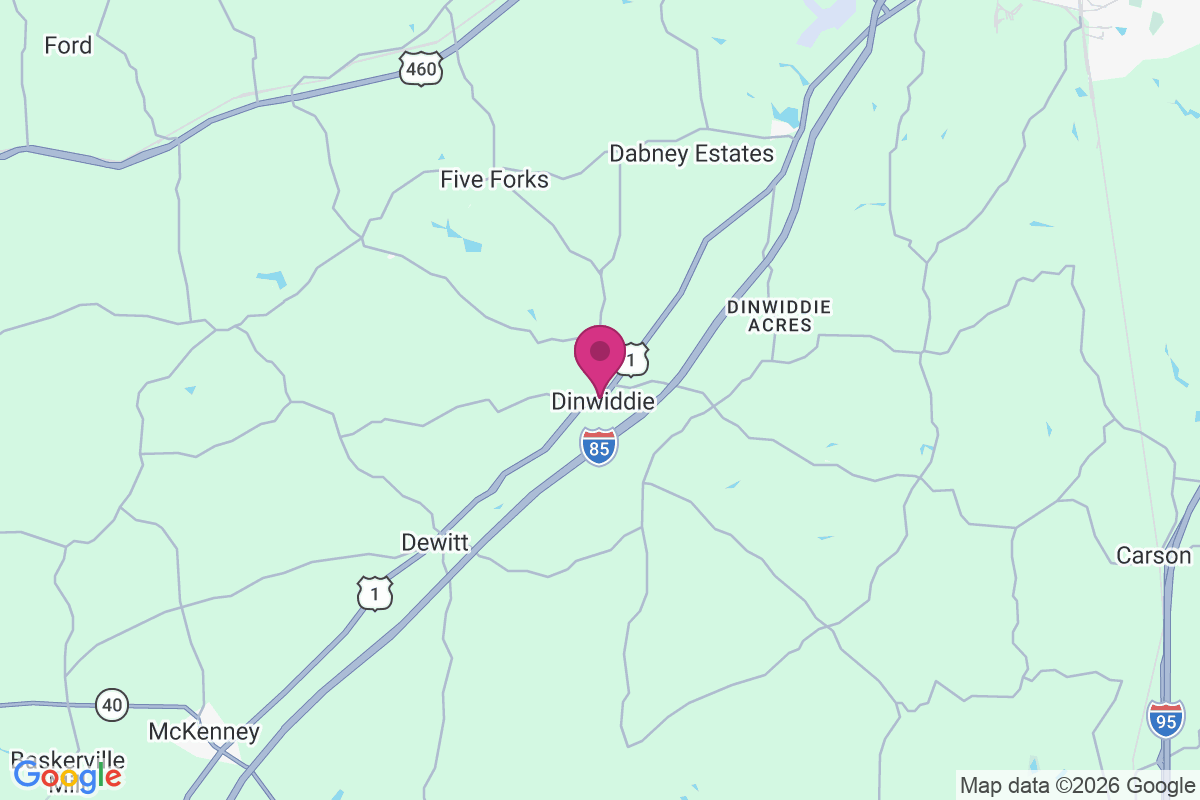 Carte de Dinwiddie