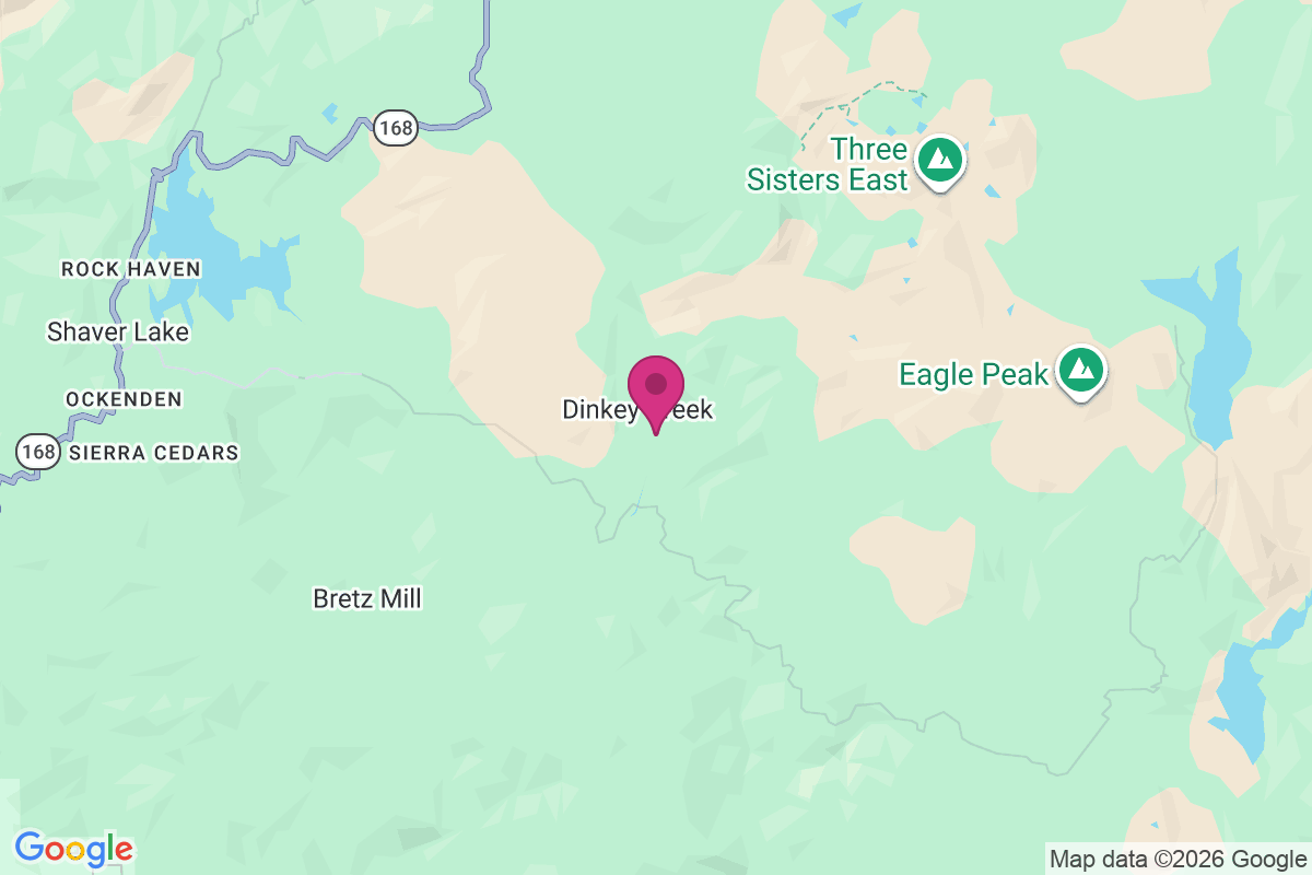 Carte de Dinkey Creek