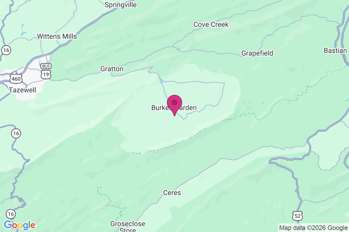 Carte de Burkes Garden