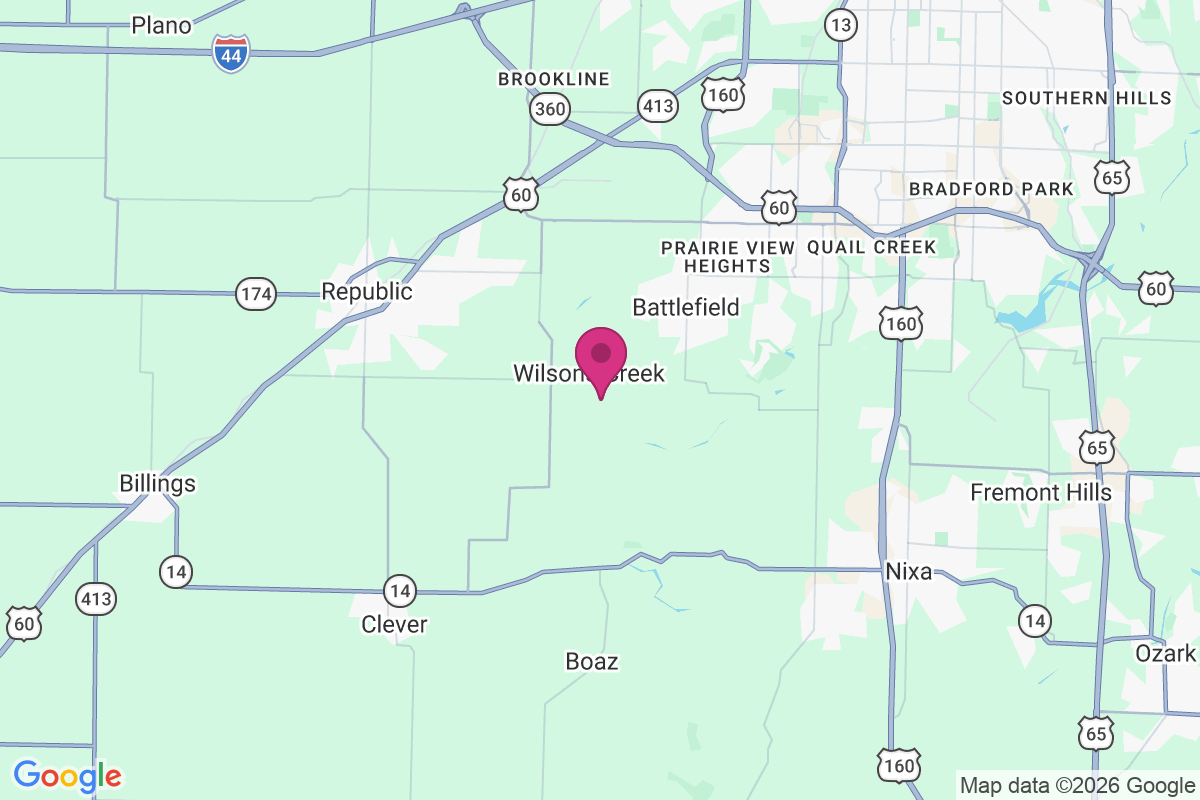 Carte de Wilsons Creek