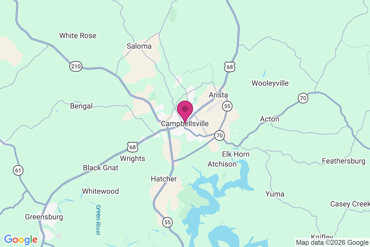Carte de Campbellsville