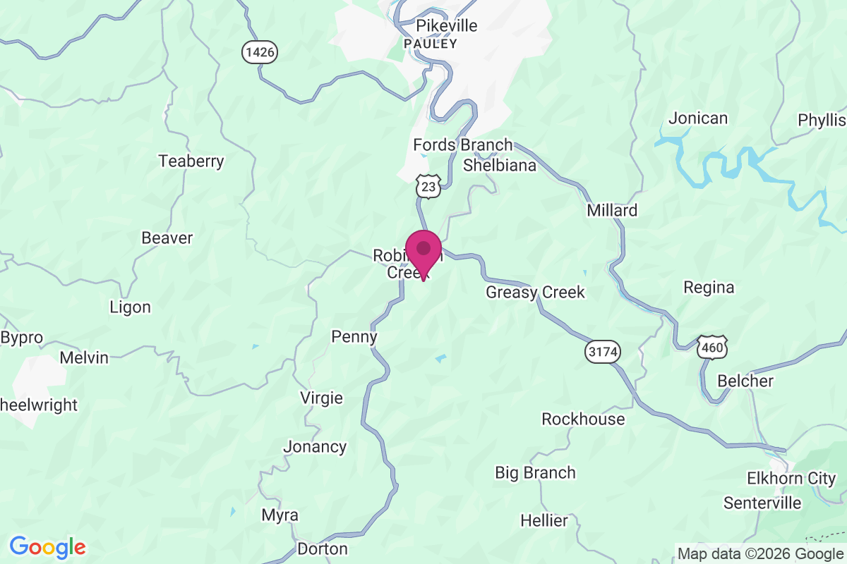 Carte de Robinson Creek