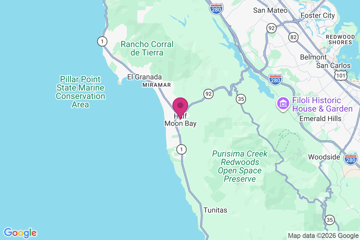 Carte de Half Moon Bay