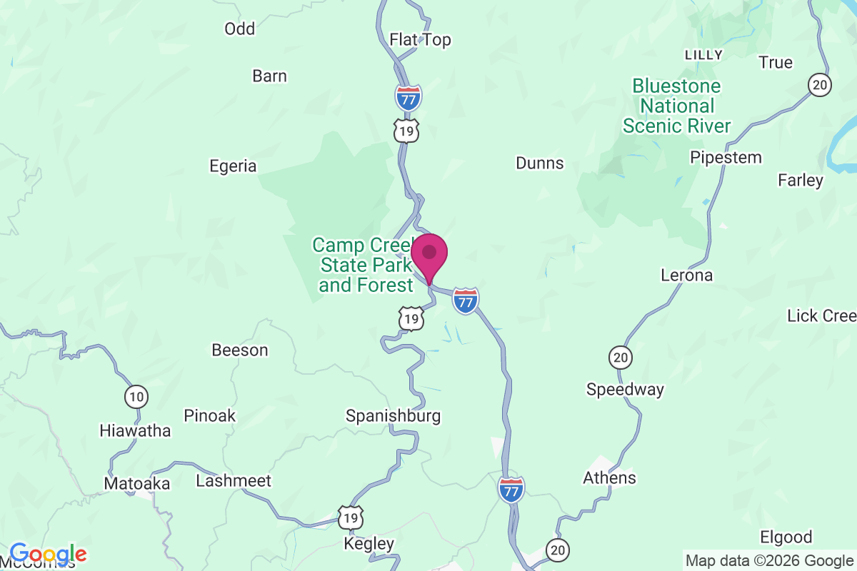 Carte de Camp Creek