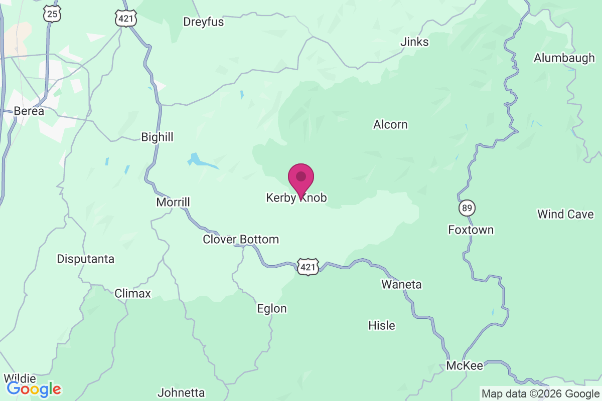 Carte de Kerby Knob