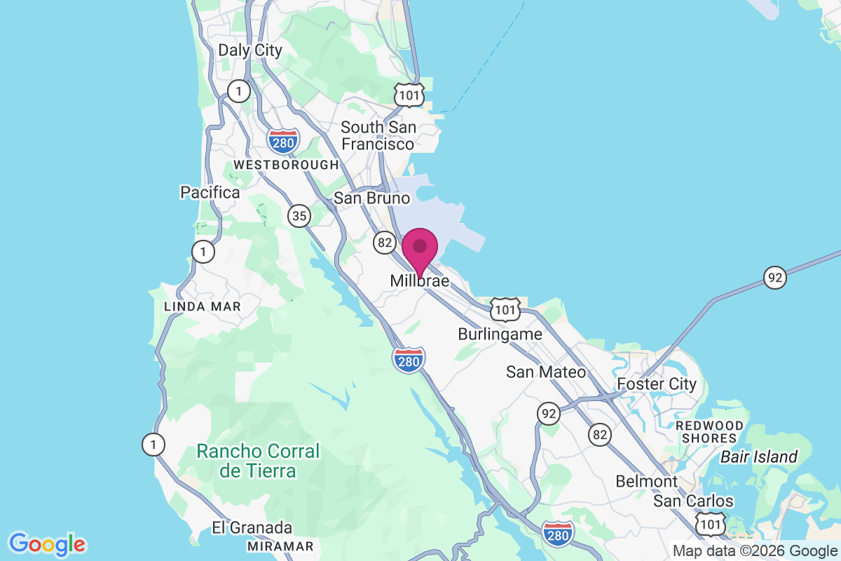 Carte de Millbrae
