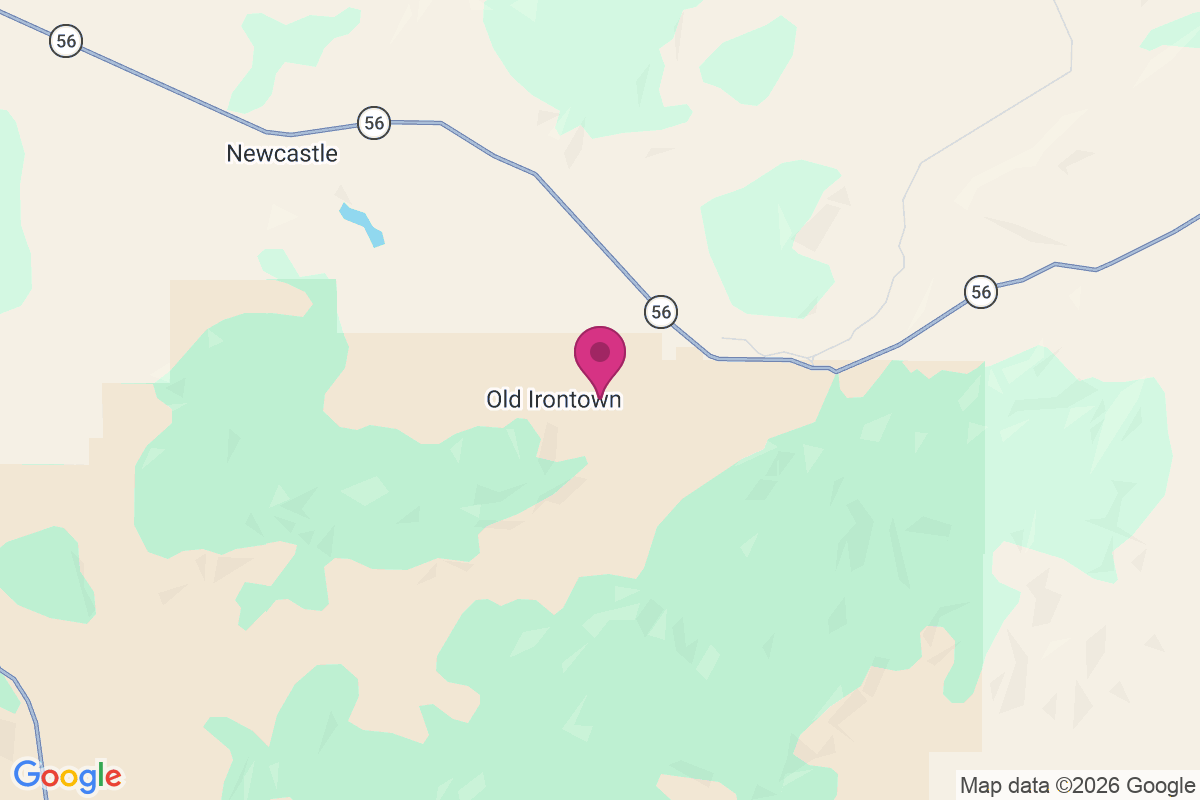Carte de Old Irontown