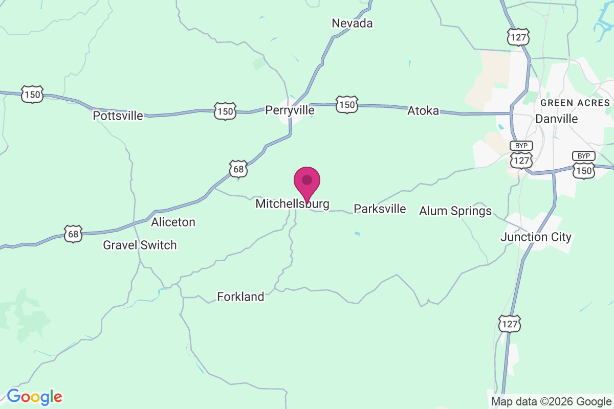 Carte de Mitchellsburg