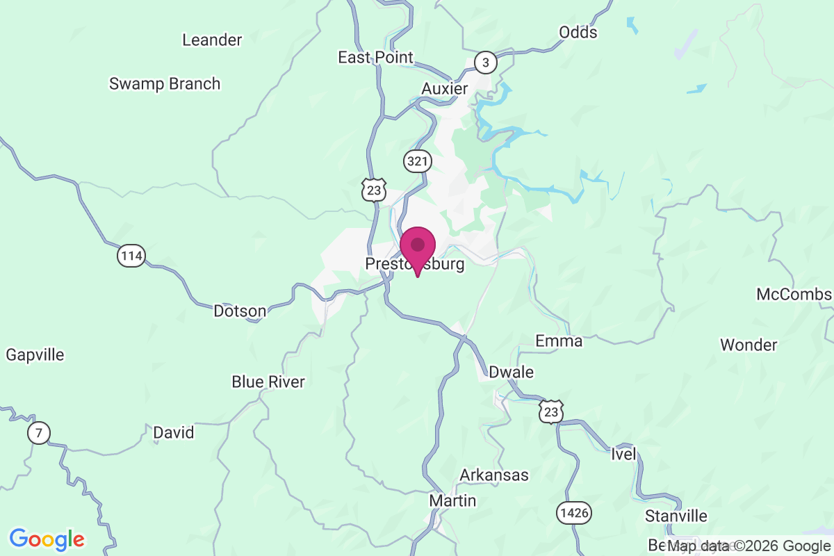 Carte de Prestonsburg