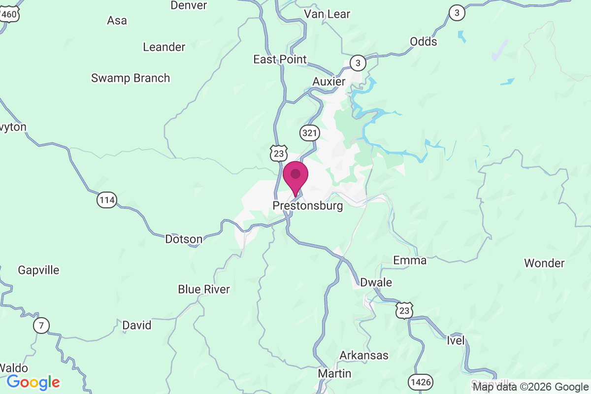Carte de West Prestonsburg