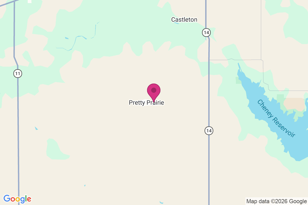 Carte de Pretty Prairie