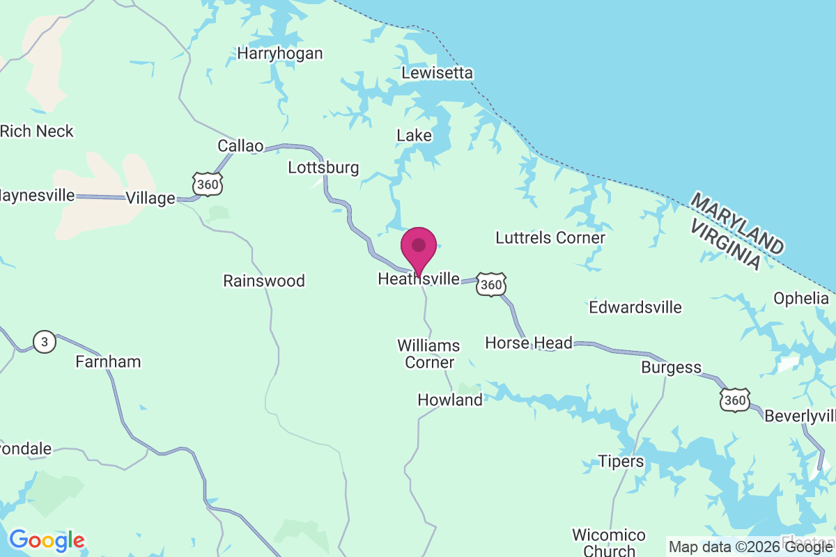 Carte de Heathsville