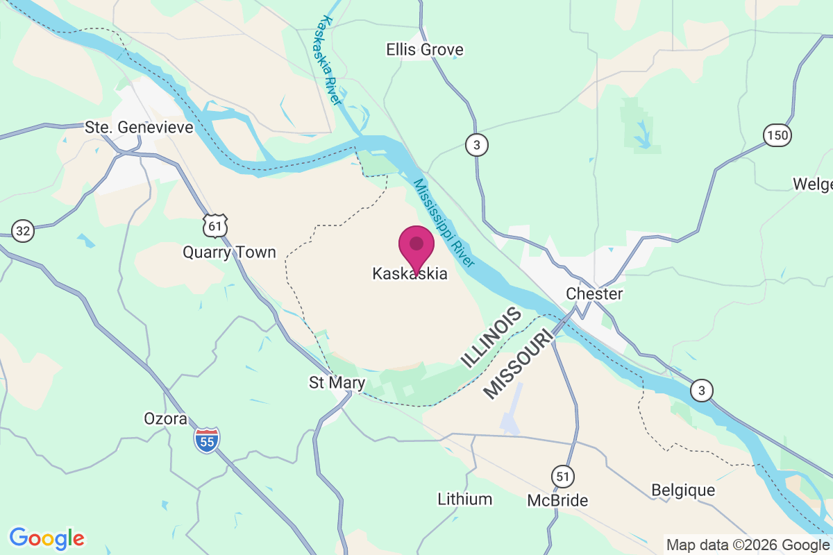 Carte de Kaskaskia