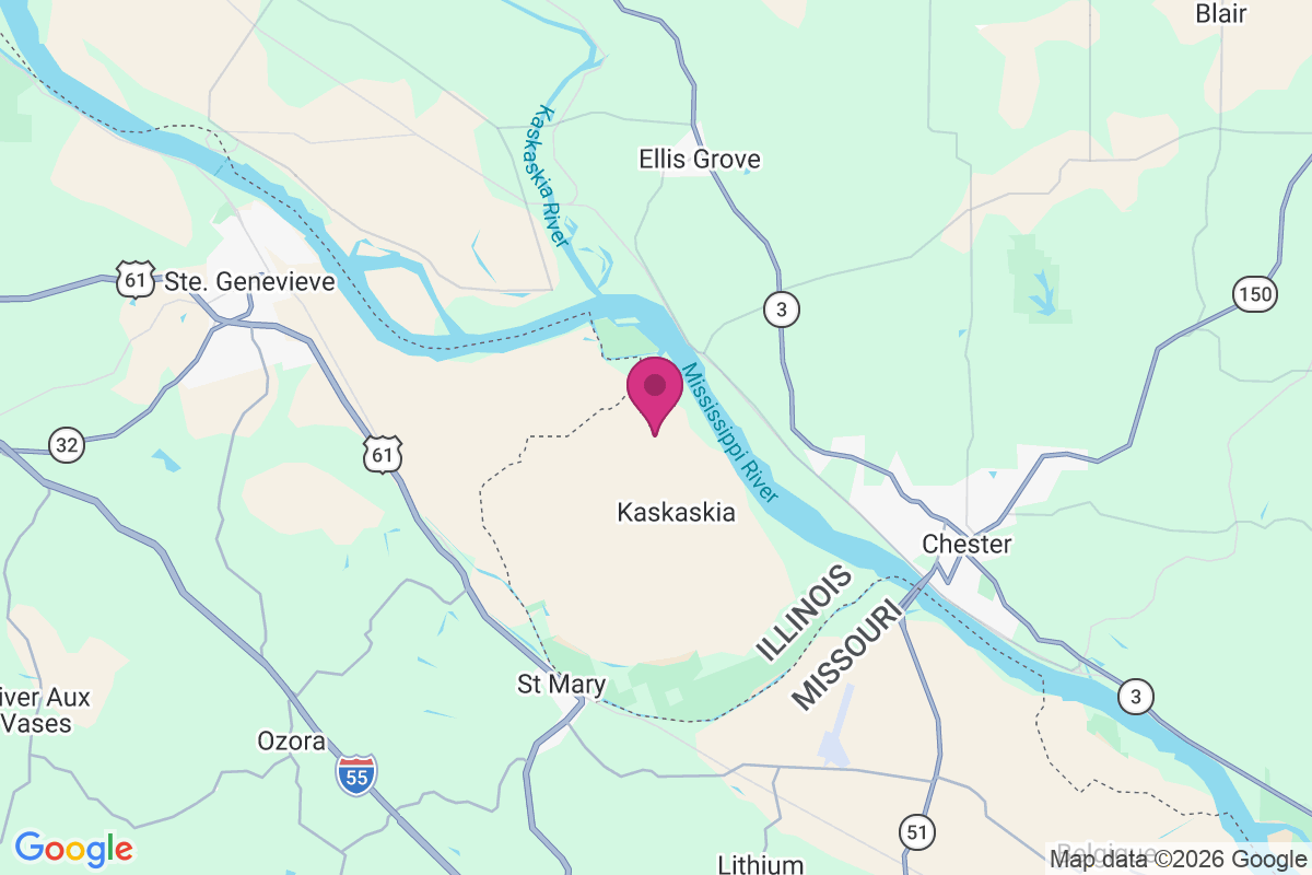 Carte de Old Kaskaskia