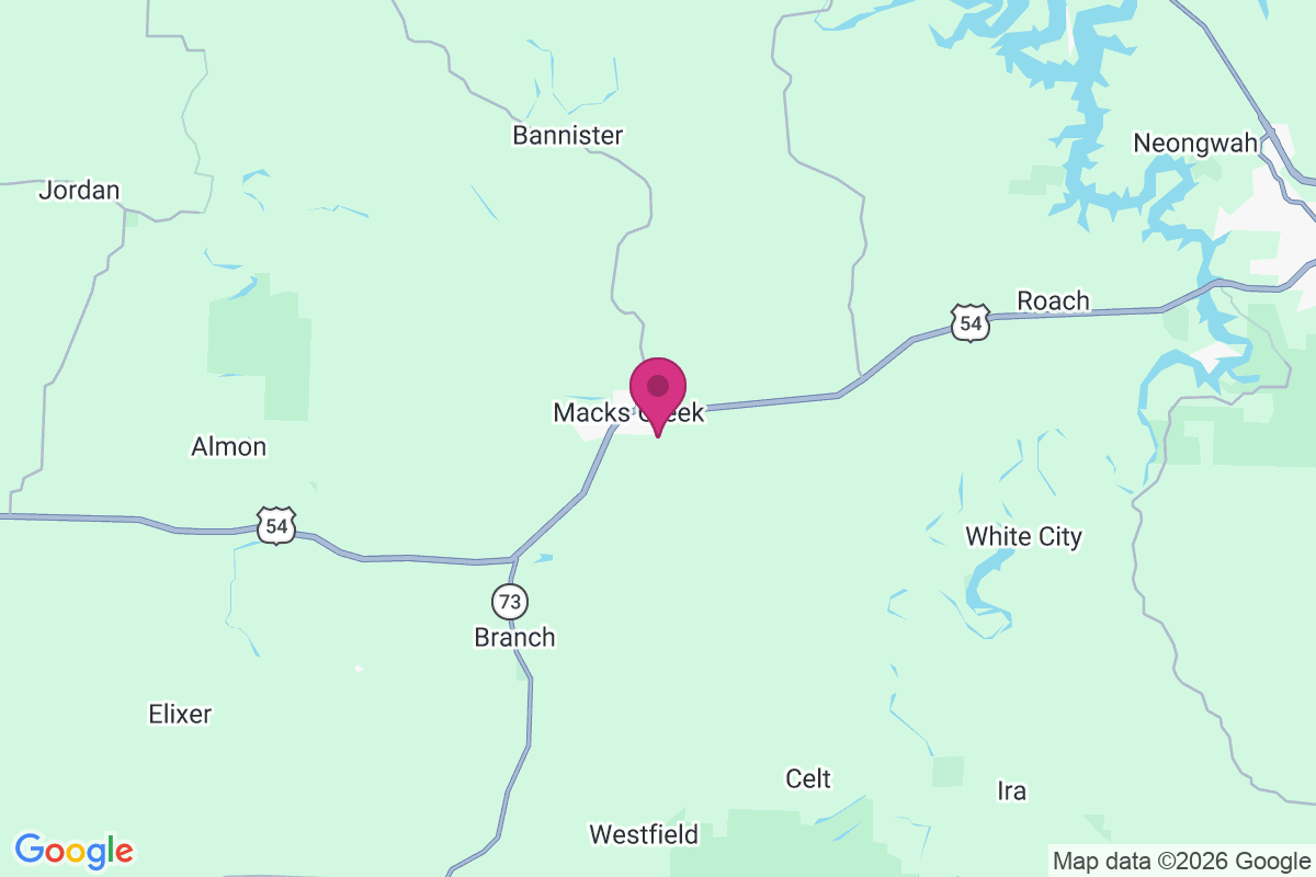 Carte de Macks Creek