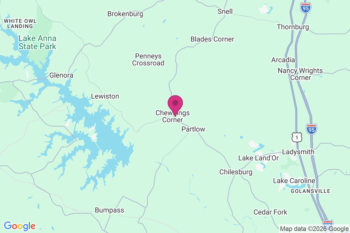 Carte de Chewnings Corner