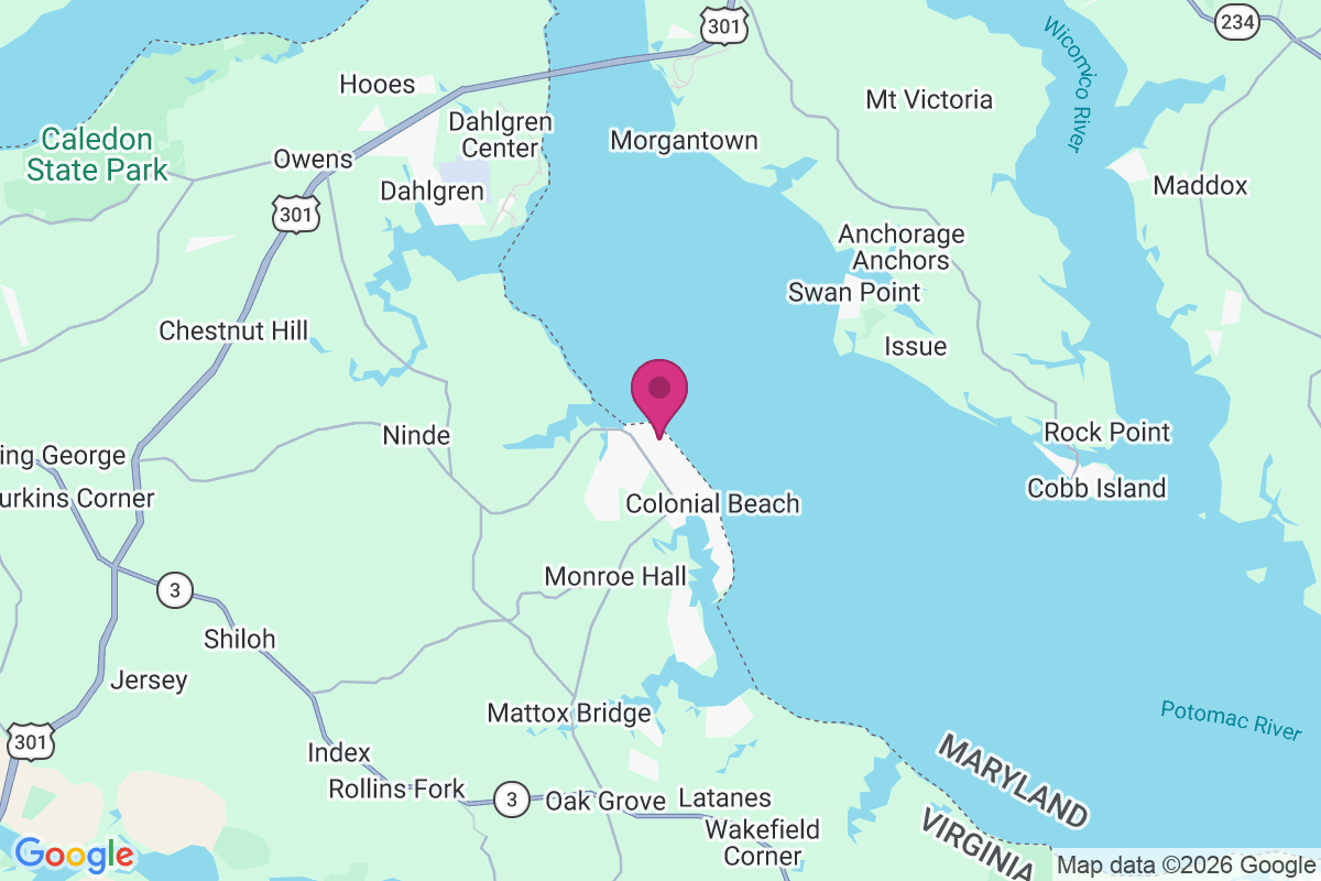 Carte de Potomac Beach