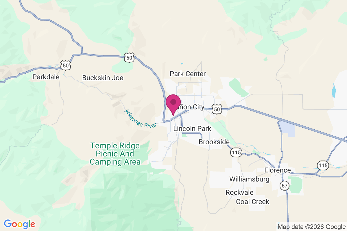 Carte de Canon City