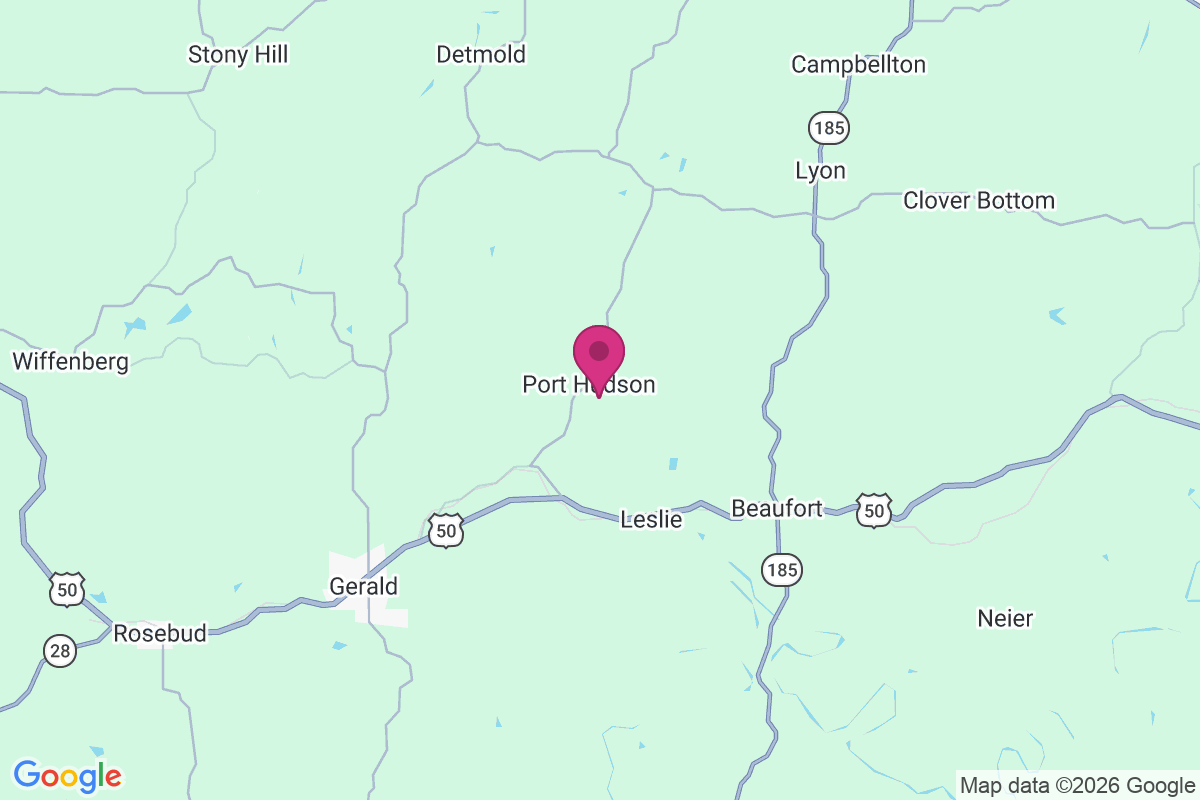 Carte de Port Hudson