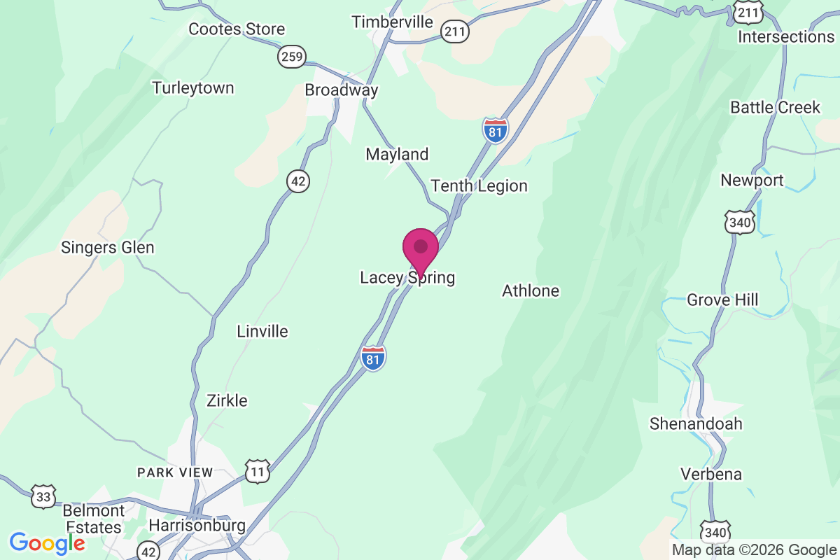 Carte de Lacey Spring