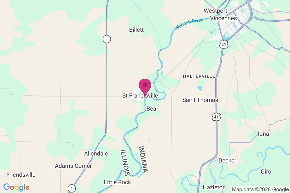 Carte de Saint Francisville