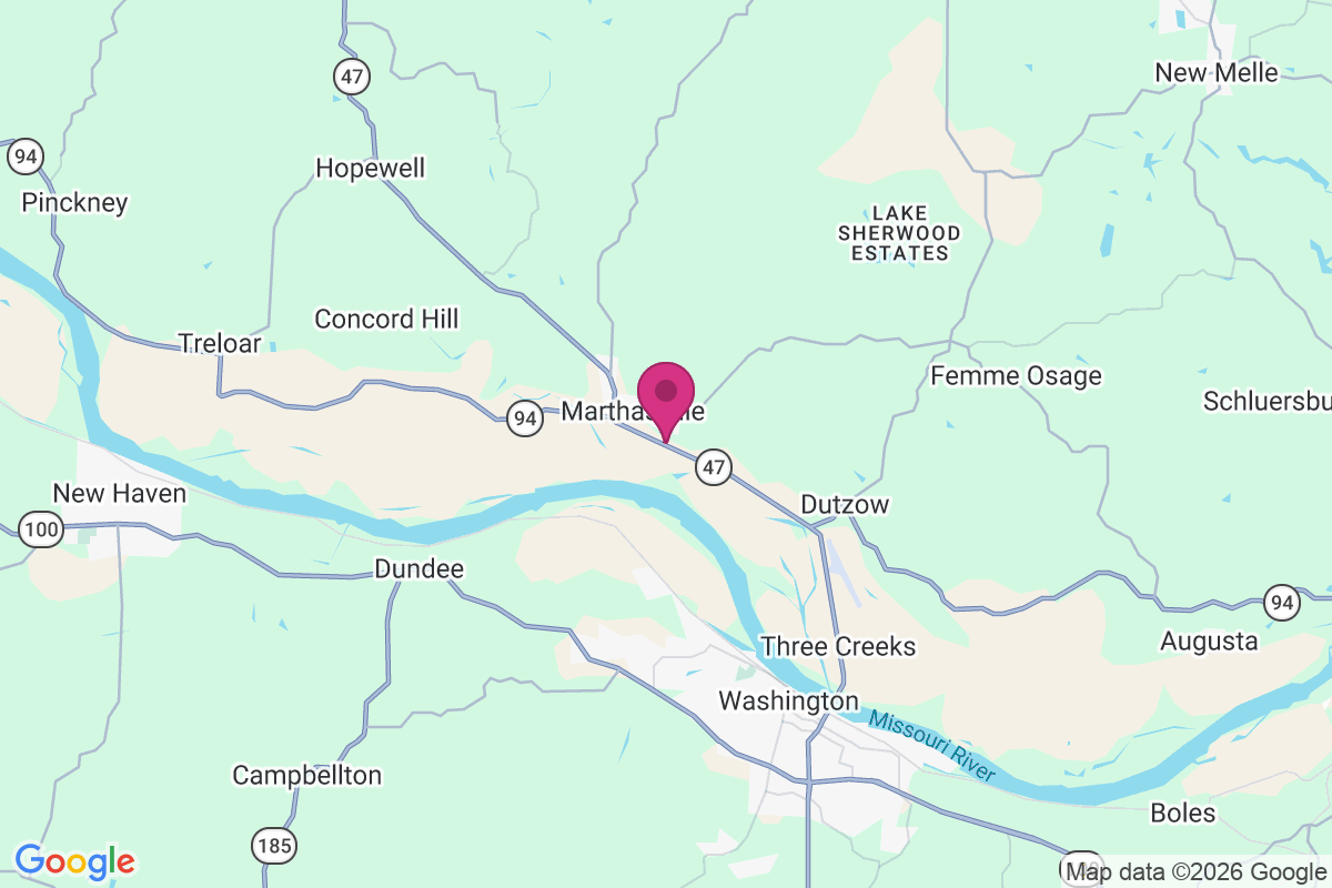 Carte de Marthasville