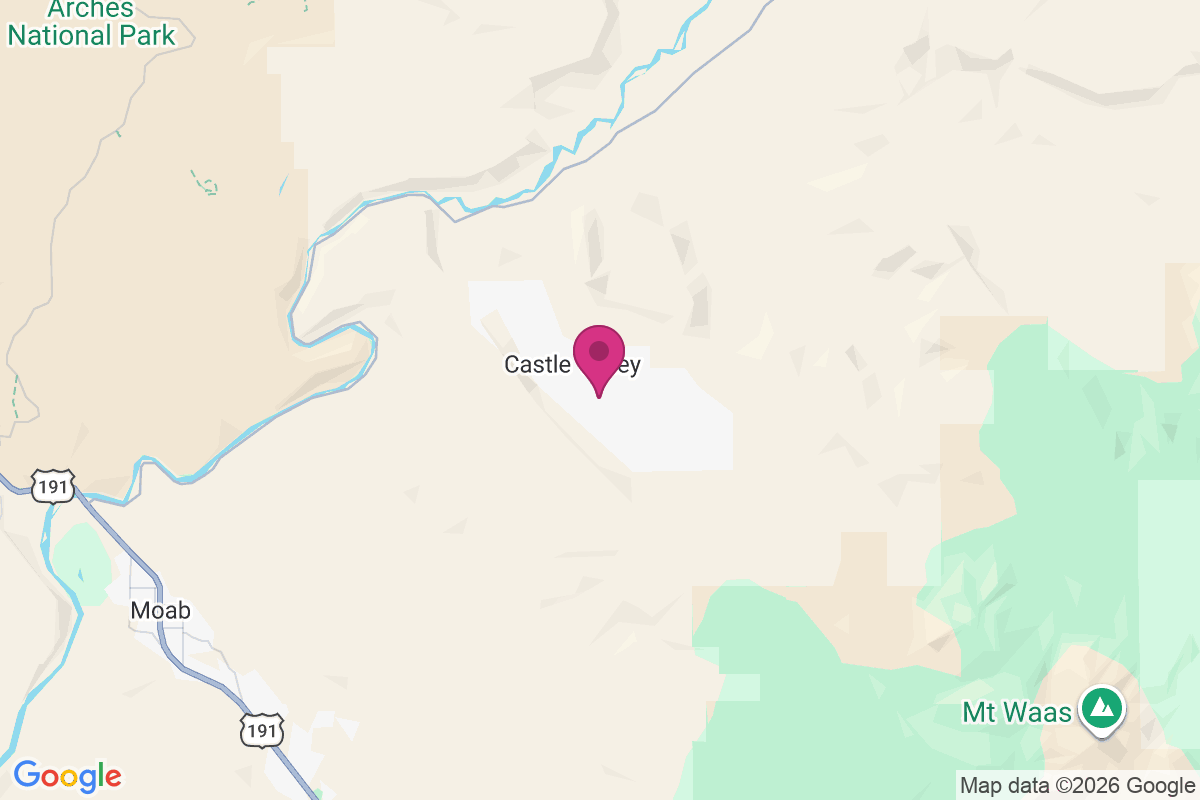 Carte de Castle Valley