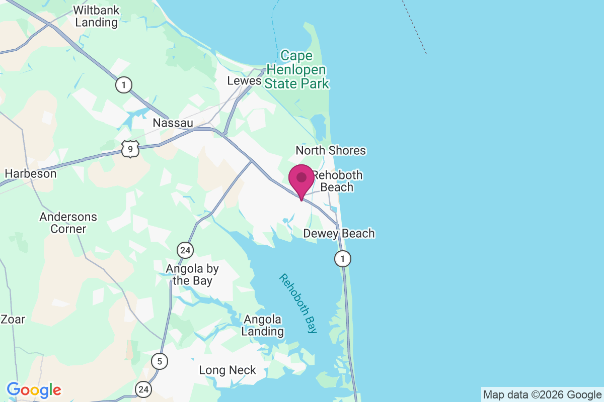 Carte de West Rehoboth