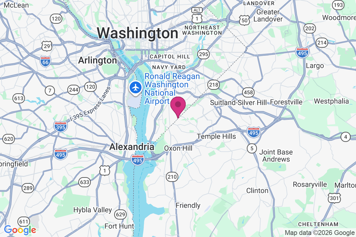 Carte de Washington Highlands
