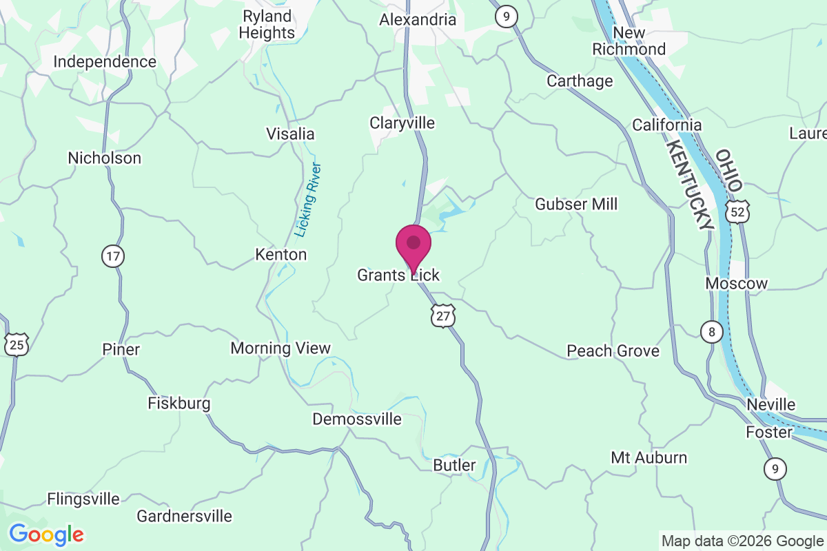 Carte de Grants Lick