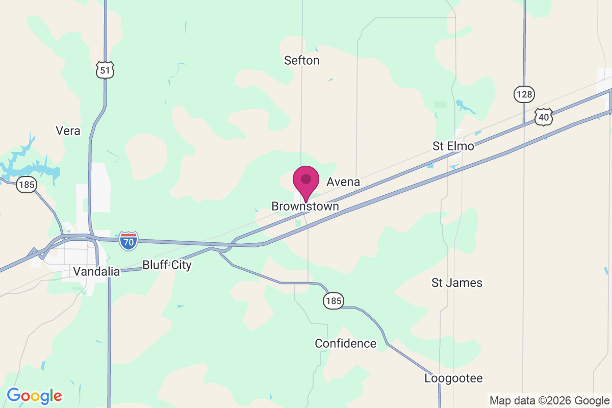 Carte de Brownstown