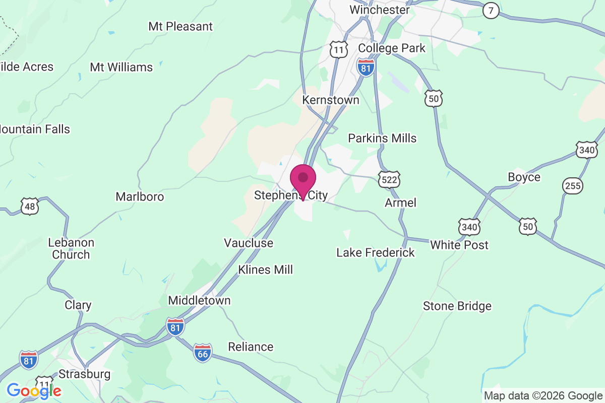 Carte de Stephens City