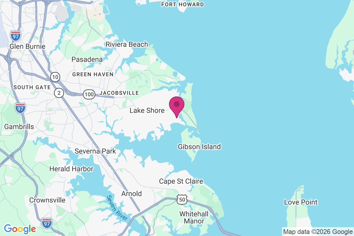 Carte de Long Point on the Magothy