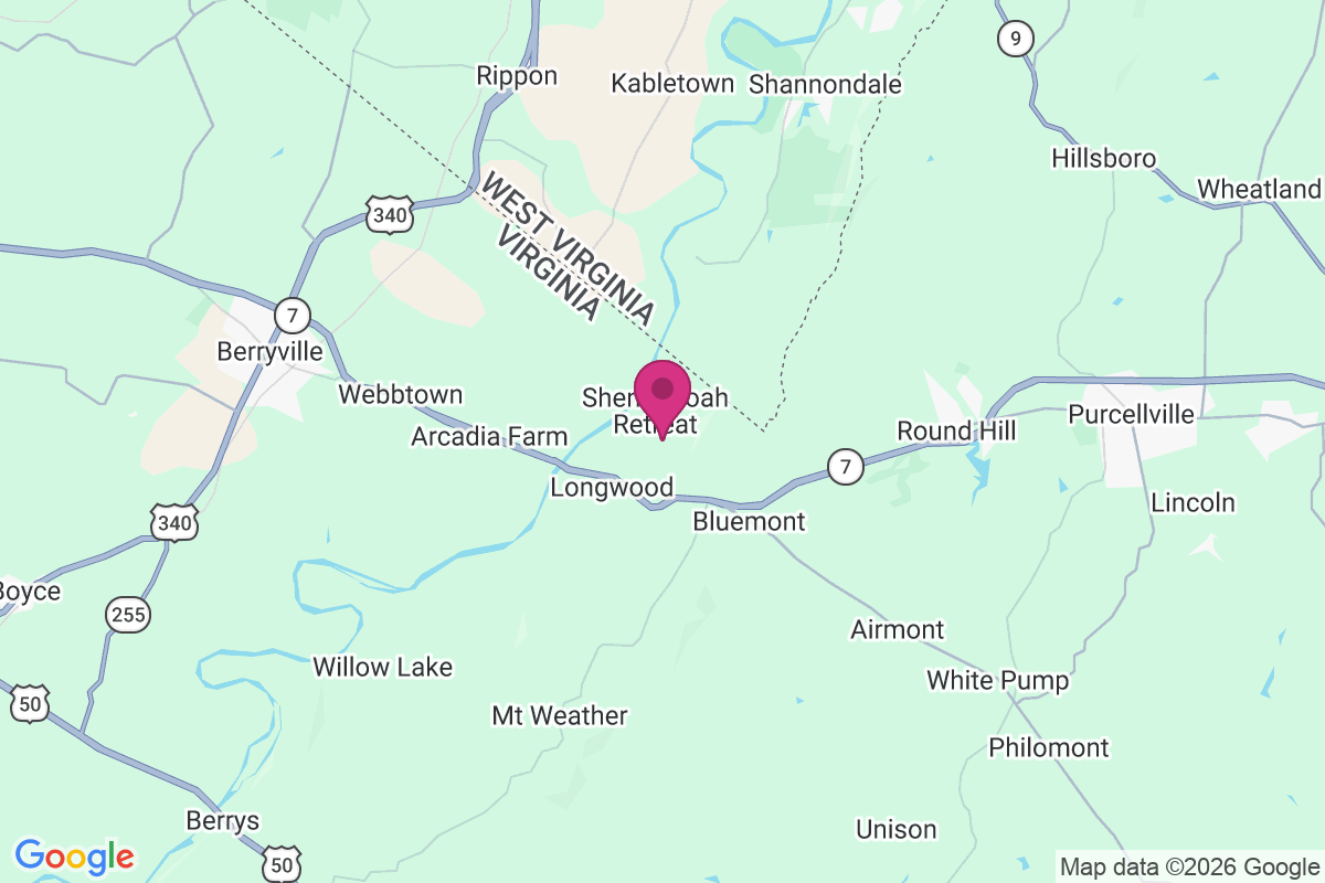 Carte de Shenandoah Retreat