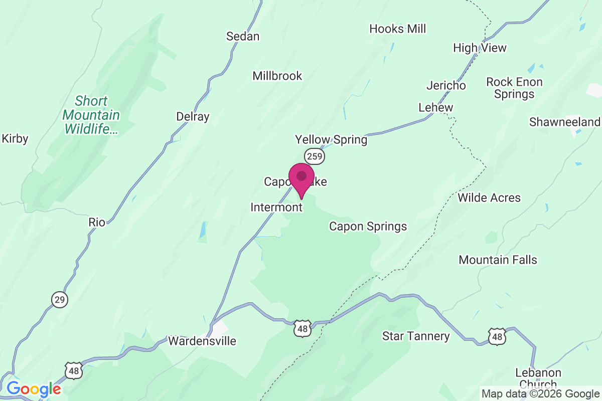Carte de Capon Lake