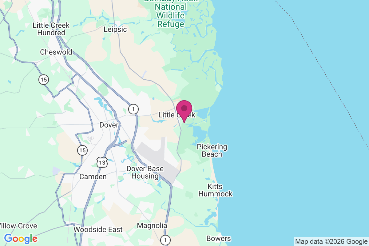 Carte de Little Creek Landing