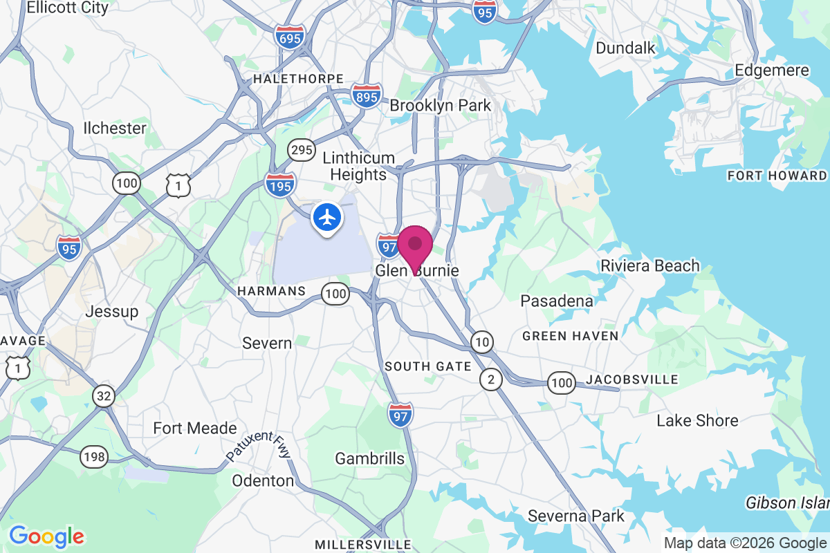 Carte de Glen Burnie